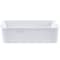 Novatto Rectangular White Porcelain Vessel Sink, No Overflow NP-01321 - alternate 1